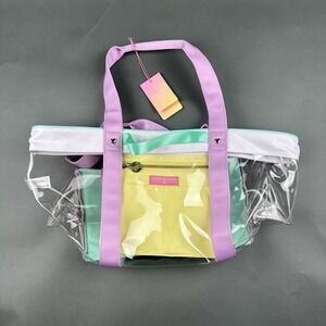 Stoney Clover Lane x Target Transparent Carryall Beach Tote Clear Bag NWT